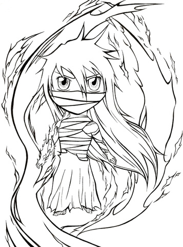 Chibi Mugetsu Coloring Page